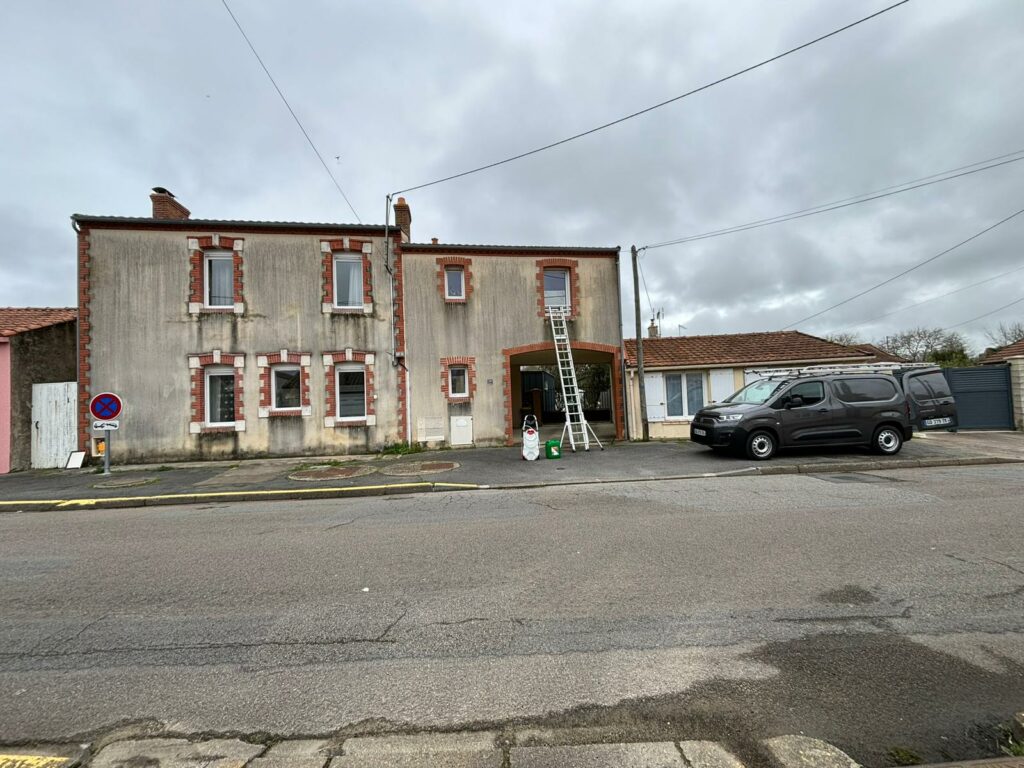 Intervention toiture cellules — bâche protection — Dethière Énergie France